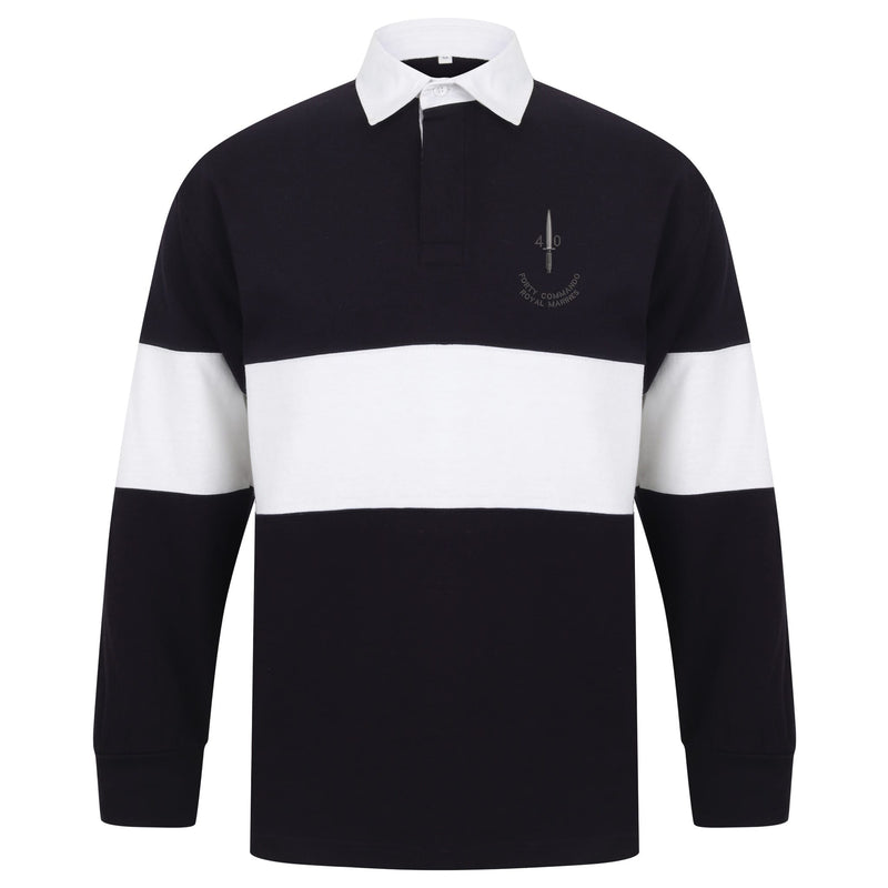 40 Commando Long Sleeve Panelled Rugby Shirt
