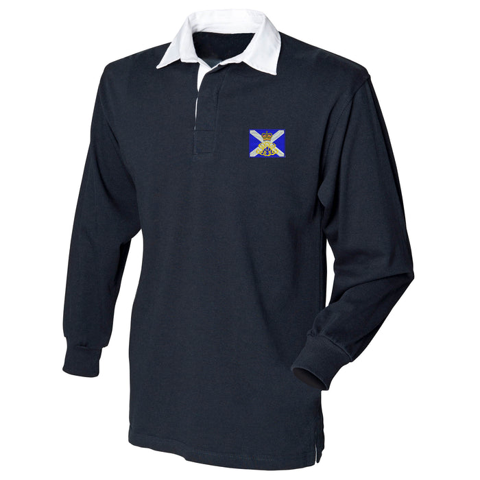 40th Regiment Royal Artillery - The Lowland Gunners Long Sleeve Rugby Shirt