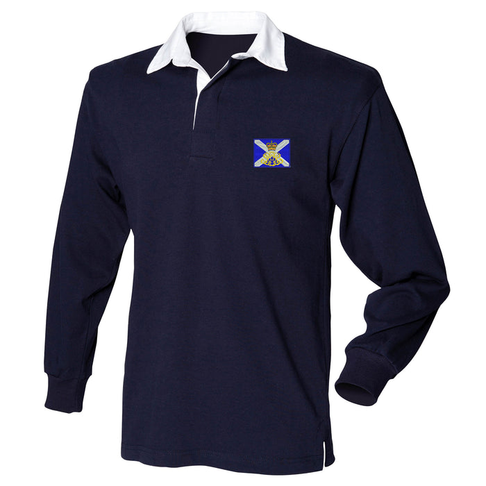 40th Regiment Royal Artillery - The Lowland Gunners Long Sleeve Rugby Shirt