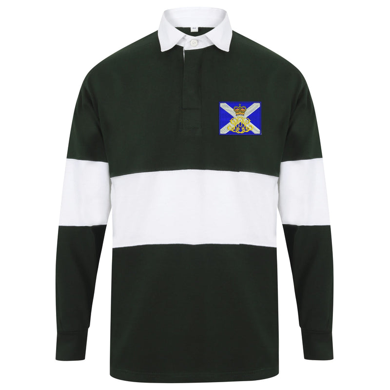 40th Regiment Royal Artillery - The Lowland Gunners Long Sleeve Panelled Rugby Shirt