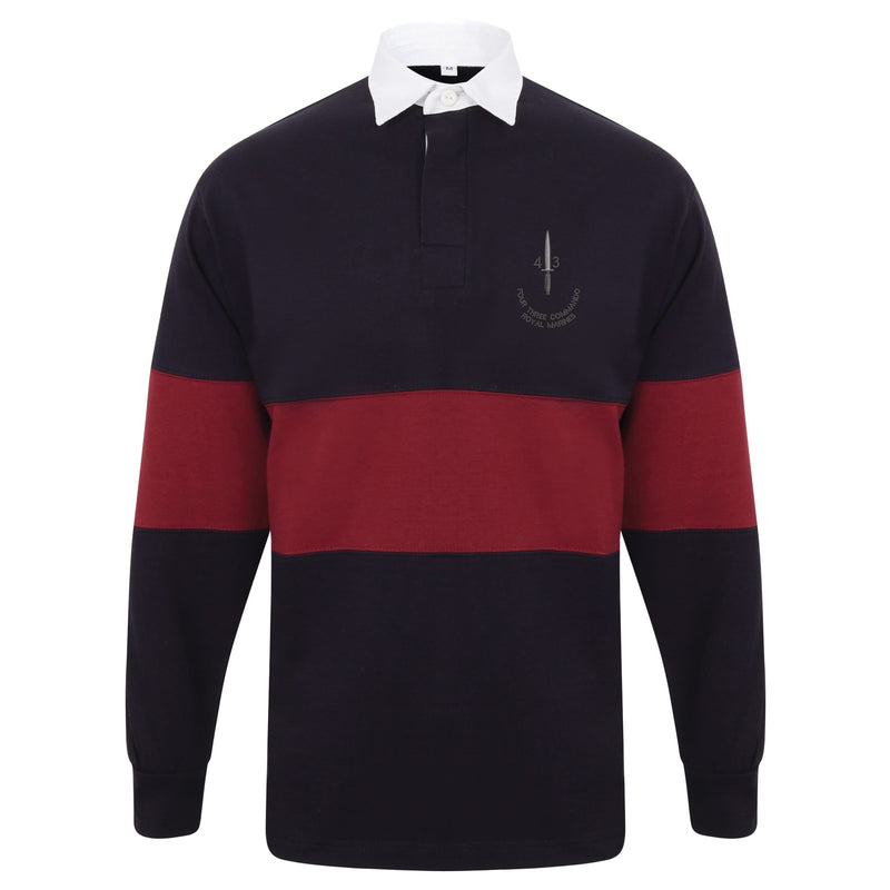 43 Commando Long Sleeve Panelled Rugby Shirt