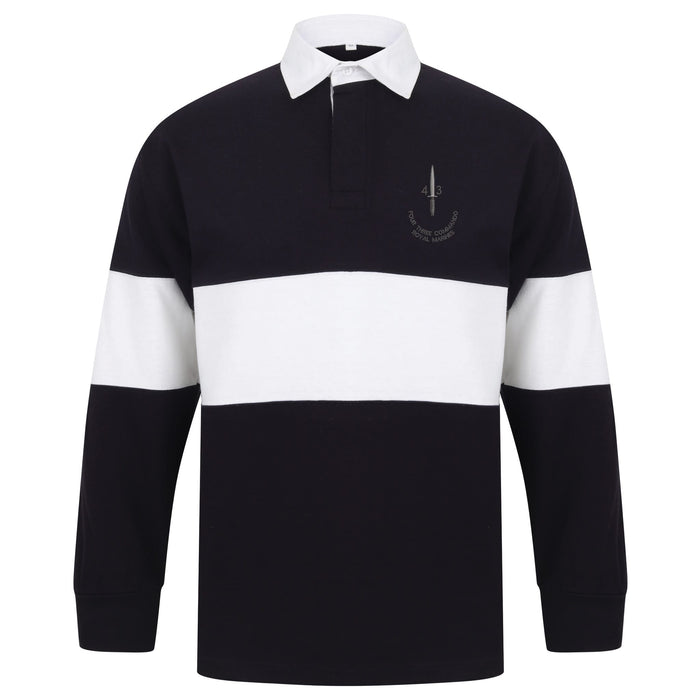43 Commando Long Sleeve Panelled Rugby Shirt