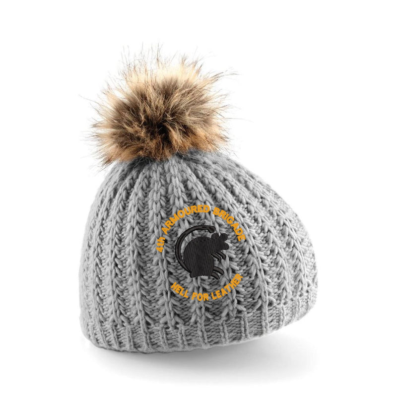 4th Armoured Brigade Pom Pom Beanie Hat