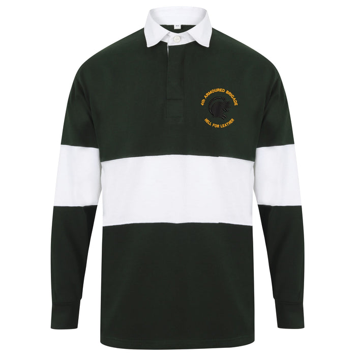 4th Armoured Brigade Long Sleeve Panelled Rugby Shirt