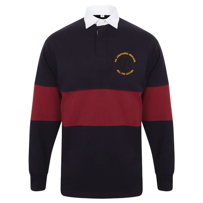 4th Armoured Brigade Long Sleeve Panelled Rugby Shirt