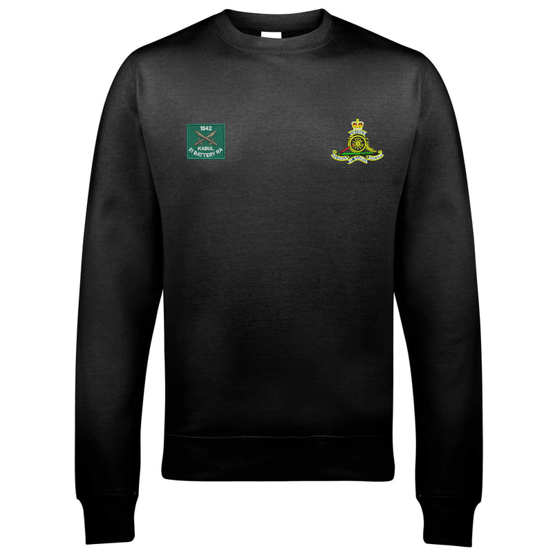 51 Battery Royal Kabul and Royal Artillery Badges Sweatshirt
