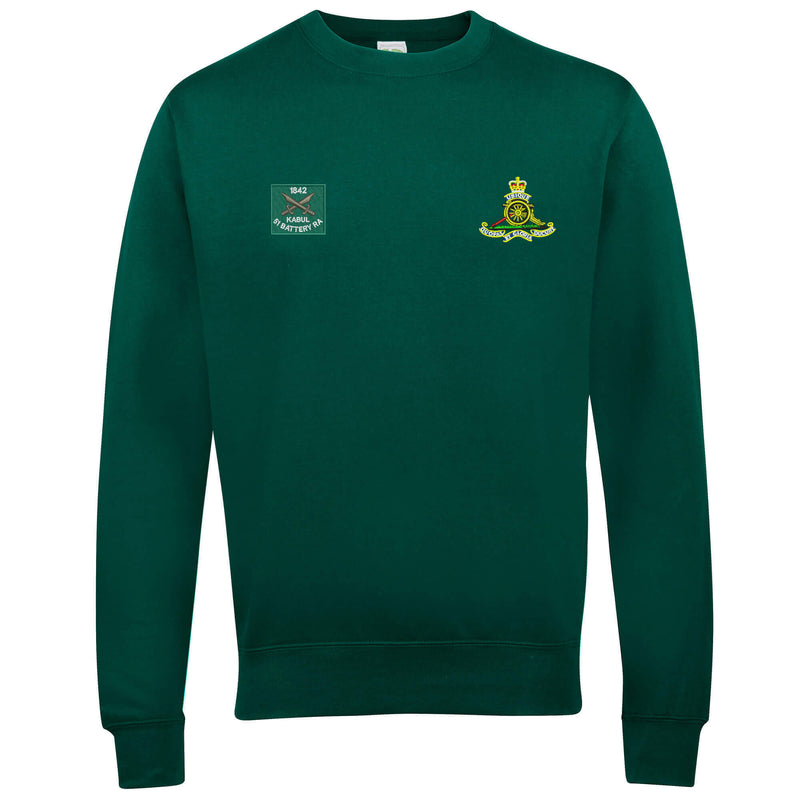 51 Battery Royal Kabul and Royal Artillery Badges Sweatshirt