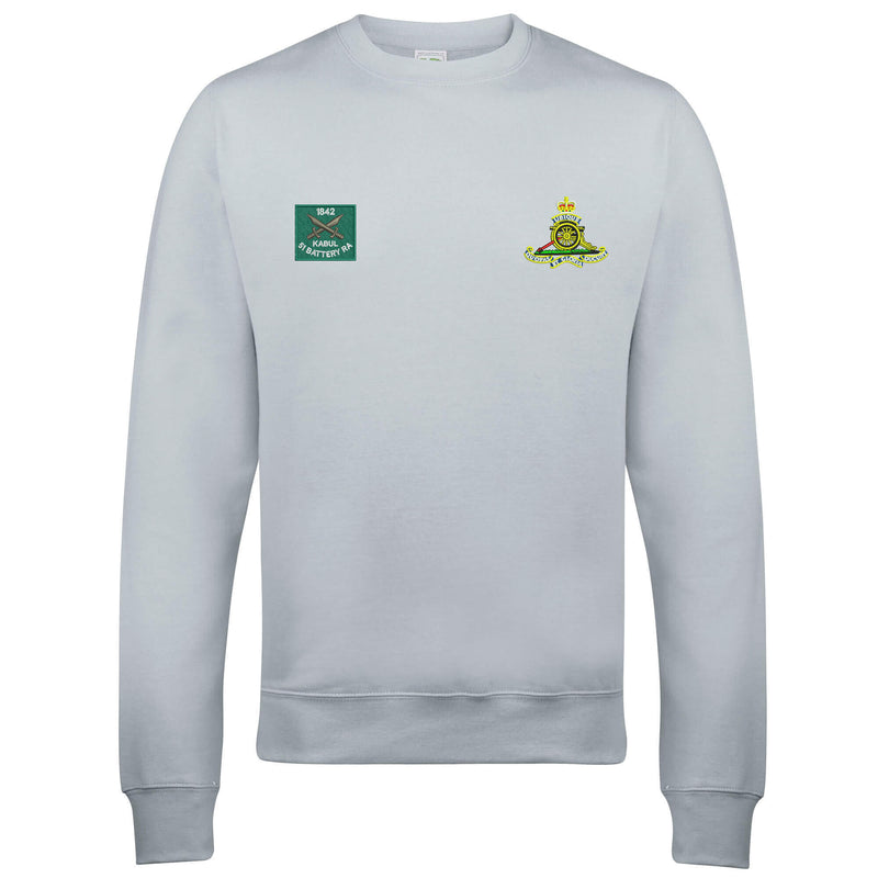 51 Battery Royal Kabul and Royal Artillery Badges Sweatshirt