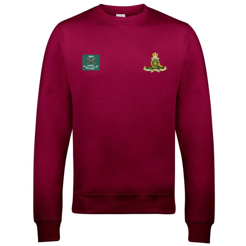 51 Battery Royal Kabul and Royal Artillery Badges Sweatshirt