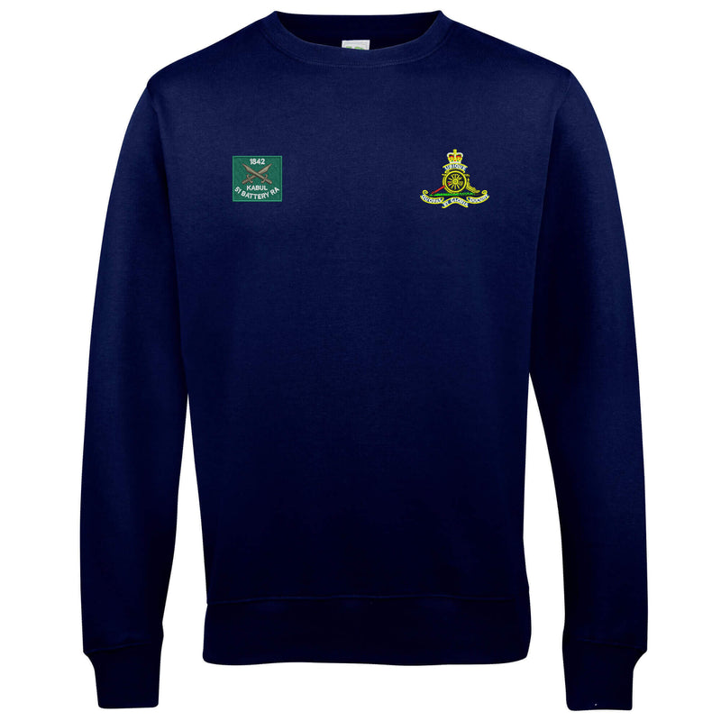51 Battery Royal Kabul and Royal Artillery Badges Sweatshirt