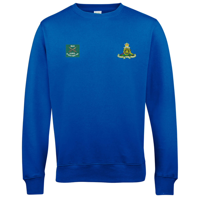 51 Battery Royal Kabul and Royal Artillery Badges Sweatshirt