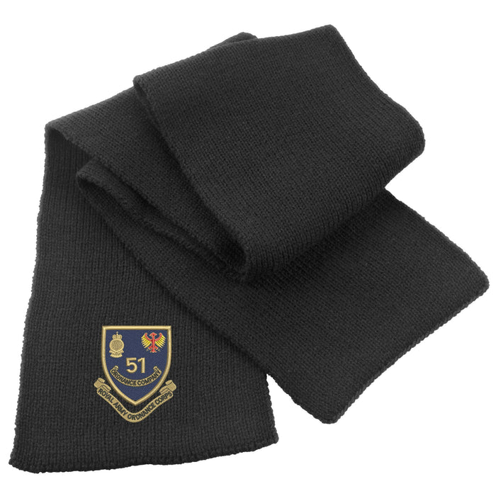 51 Ordnance Company - Royal Army Ordnance Corps Heavy Knit Scarf
