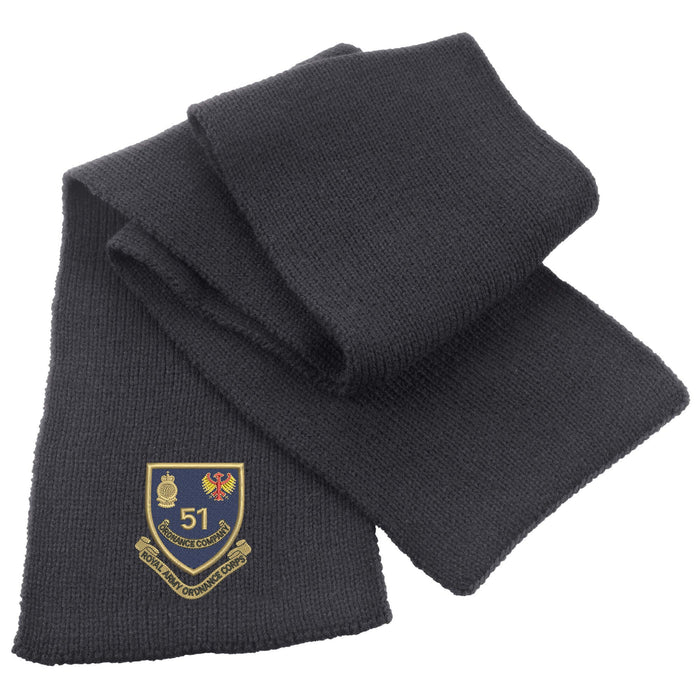 51 Ordnance Company - Royal Army Ordnance Corps Heavy Knit Scarf
