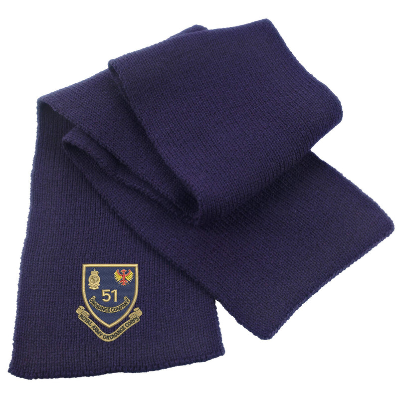 51 Ordnance Company - Royal Army Ordnance Corps Heavy Knit Scarf