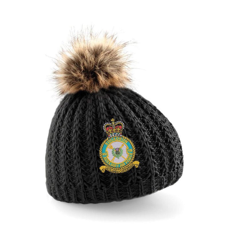 612 Squadron RAuxAF Pom Pom Beanie Hat