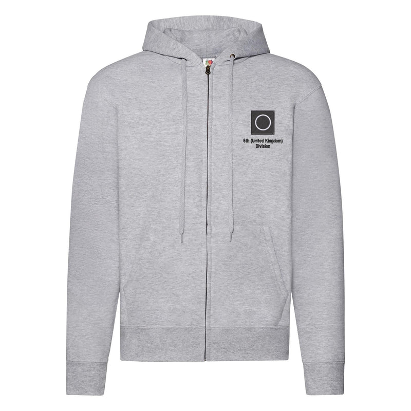 6th (United Kingdom) Division Zipped Hoodie