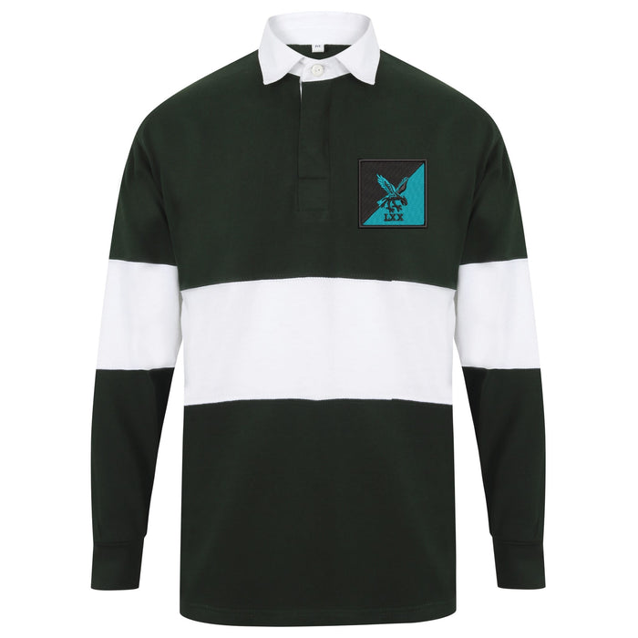 70 Field Company Long Sleeve Panelled Rugby Shirt