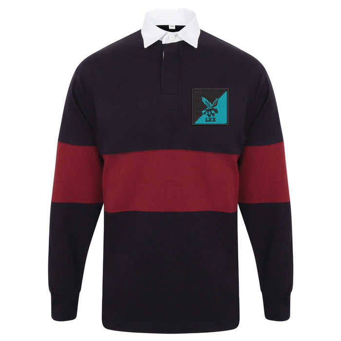 70 Field Company Long Sleeve Panelled Rugby Shirt
