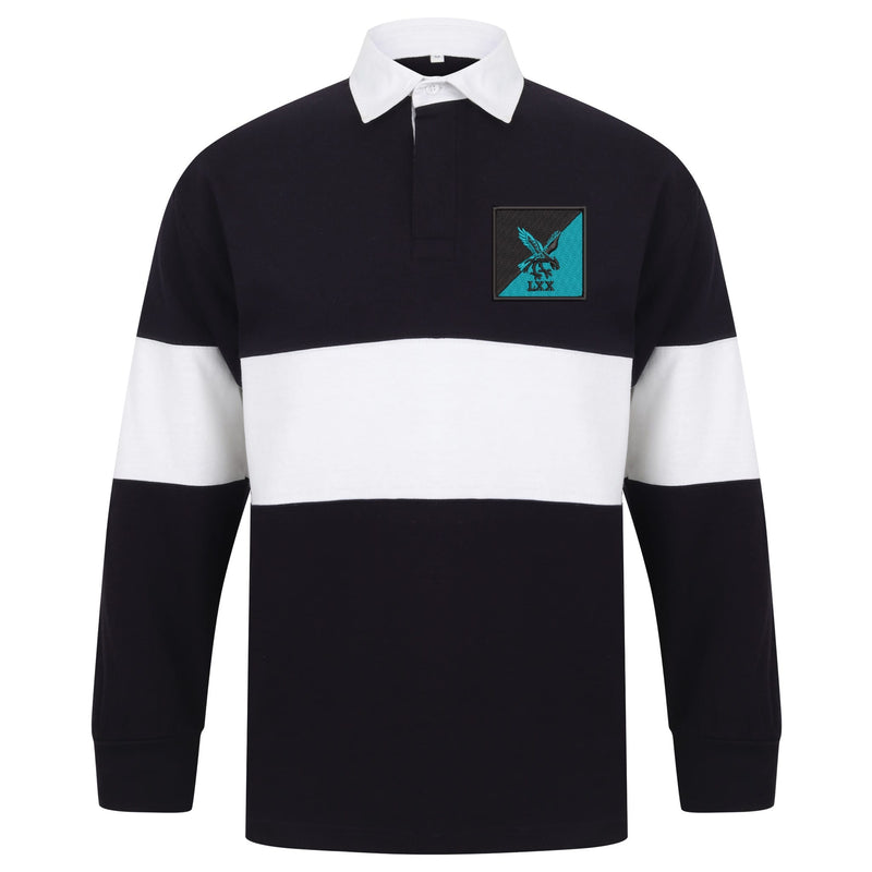 70 Field Company Long Sleeve Panelled Rugby Shirt
