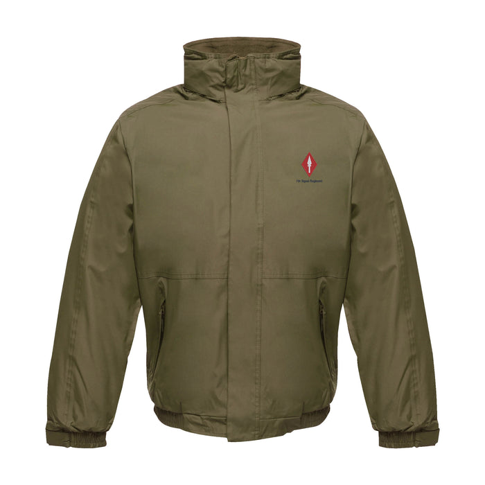 7th Signal Regiment (Corps Main) Waterproof Jacket With Hood