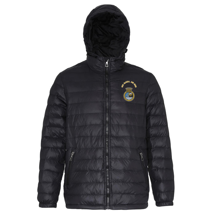 893 Naval Air Squadron Hooded Contrast Padded Jacket