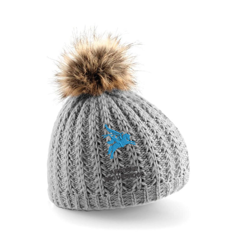 Airborne Brotherhood Pom Pom Beanie Hat
