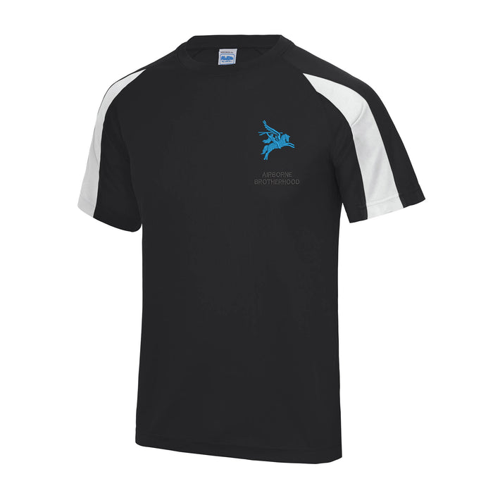 Airborne Brotherhood Contrast Polyester T-Shirt