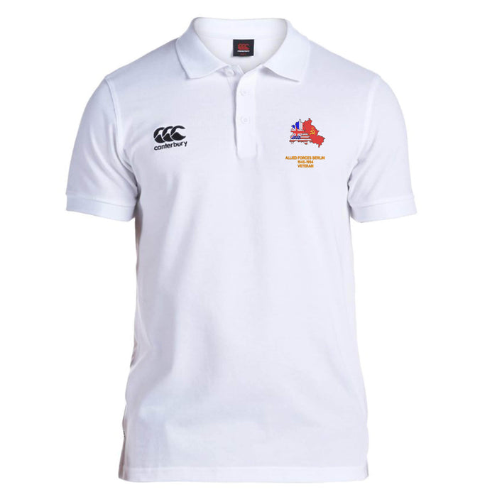 Allied Forces Berlin Veteran Canterbury Rugby Polo