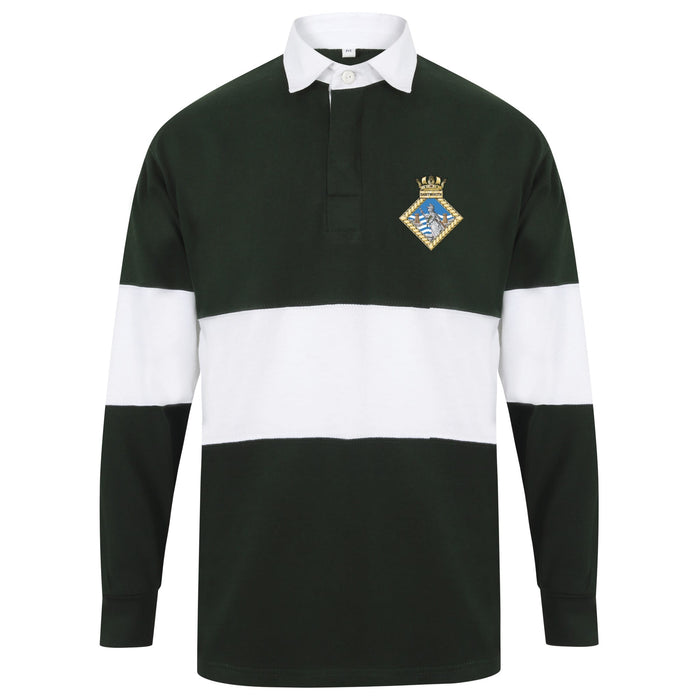 BRNC Dartmouth Long Sleeve Panelled Rugby Shirt
