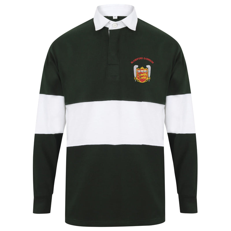 Blandford Garrison Long Sleeve Panelled Rugby Shirt