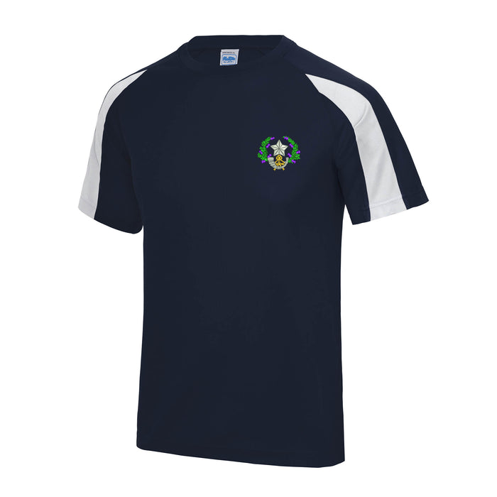 Cameronians Scottish Rifles Contrast Polyester T-Shirt