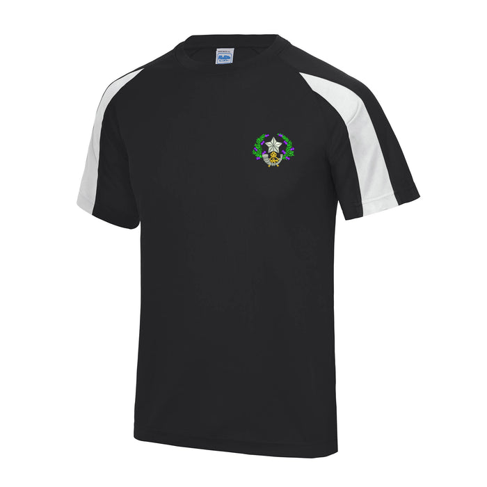 Cameronians Scottish Rifles Contrast Polyester T-Shirt