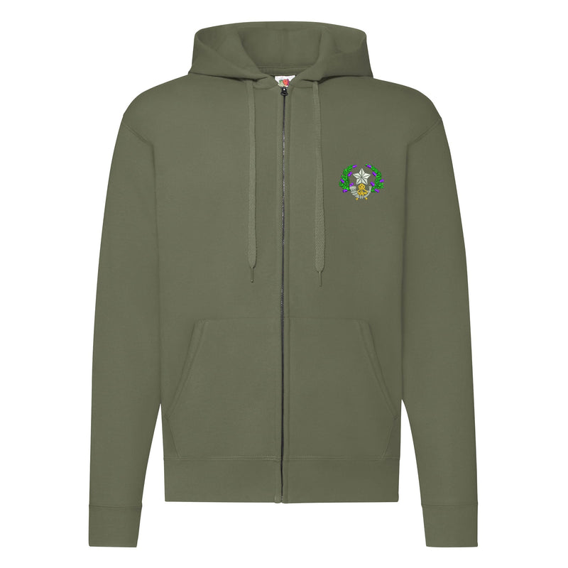 Cameronians Scottish Rifles Zipped Hoodie