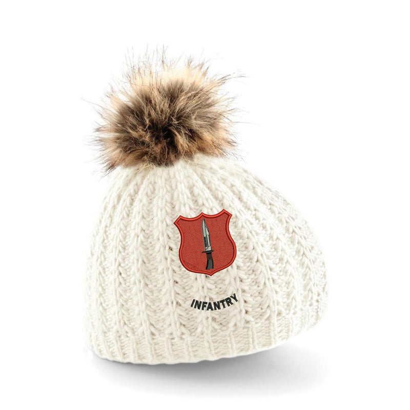 Catterick Infantry Pom Pom Beanie Hat