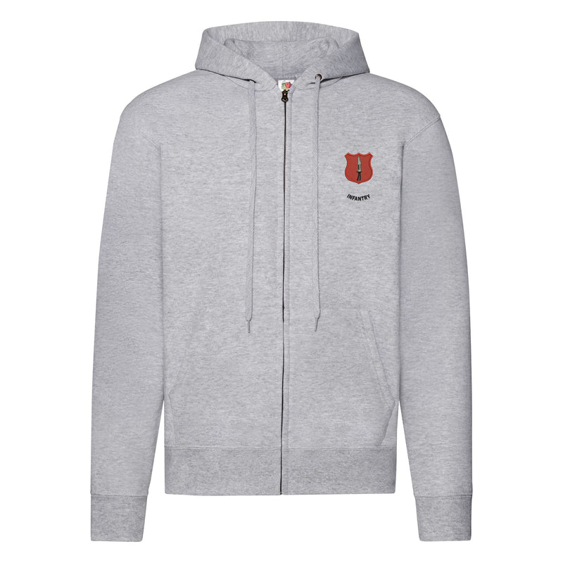 Catterick Infantry Zipped Hoodie