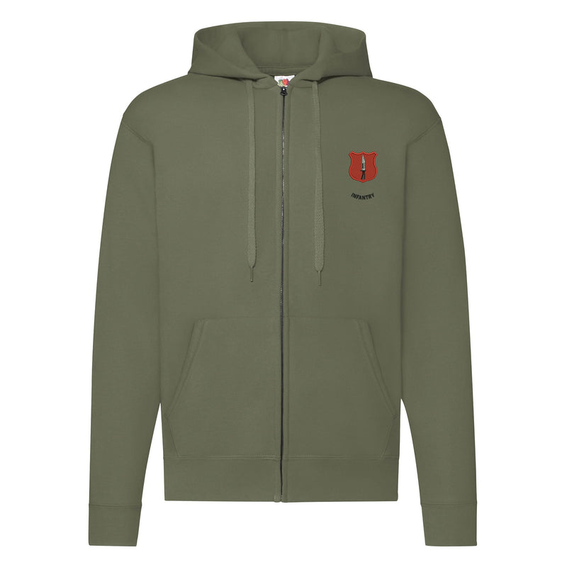Catterick Infantry Zipped Hoodie