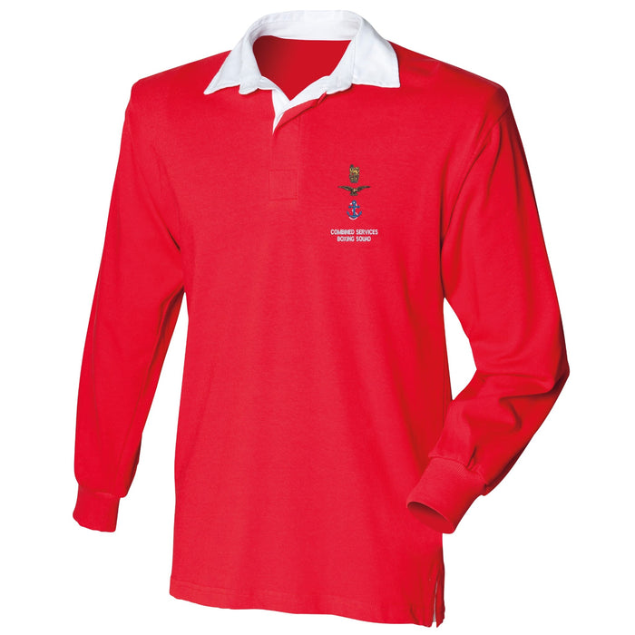Combined Services Boxing Squad Long Sleeve Rugby Shirt