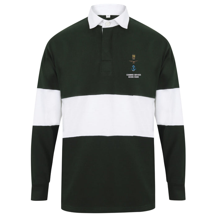 Combined Services Boxing Squad Long Sleeve Panelled Rugby Shirt