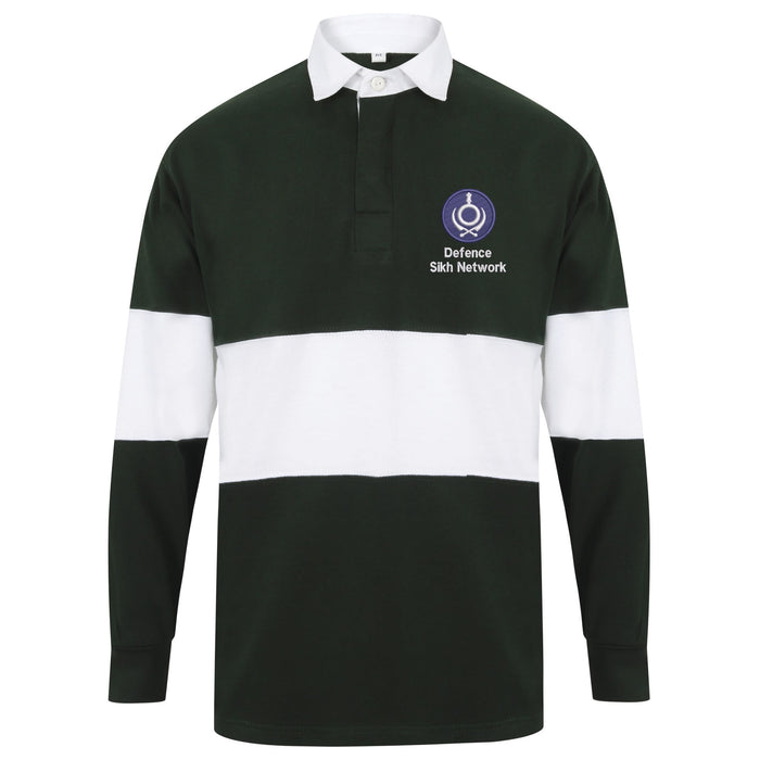 Defence Sikh Network Long Sleeve Panelled Rugby Shirt