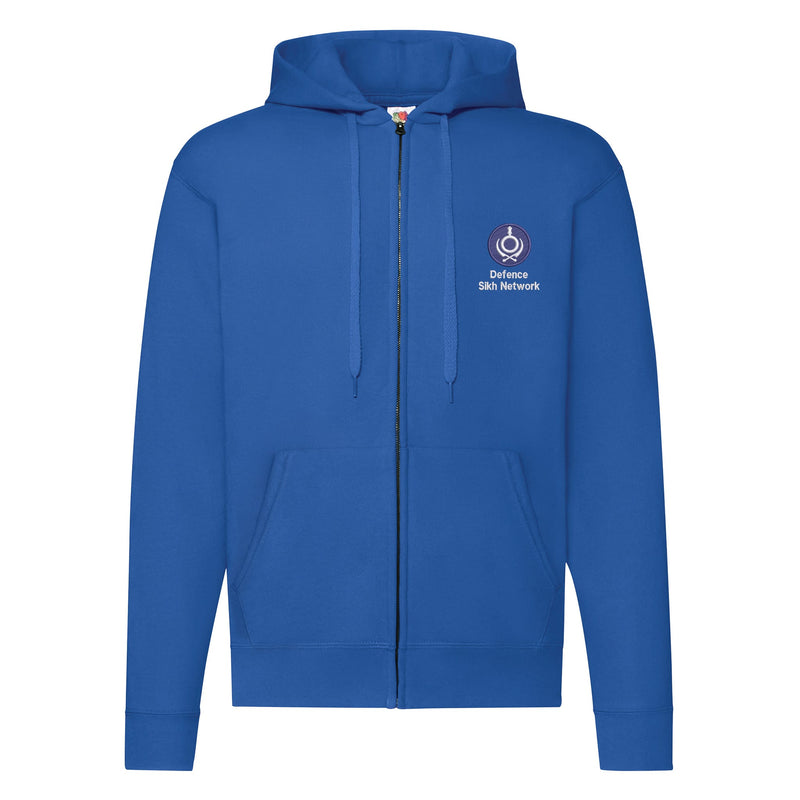 Defence Sikh Network Zipped Hoodie
