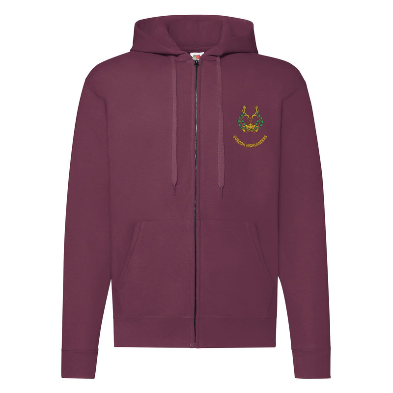 Gordon Highlanders Zipped Hoodie