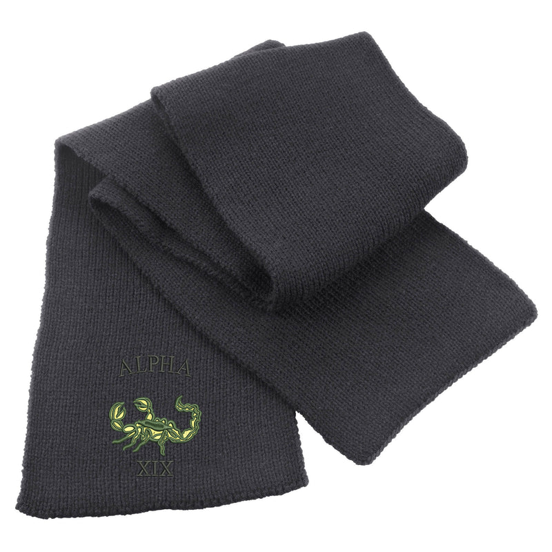 Green Howards Alpha Company Heavy Knit Scarf