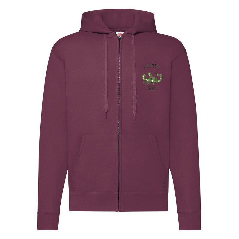 Green Howards Alpha Company Zipped Hoodie