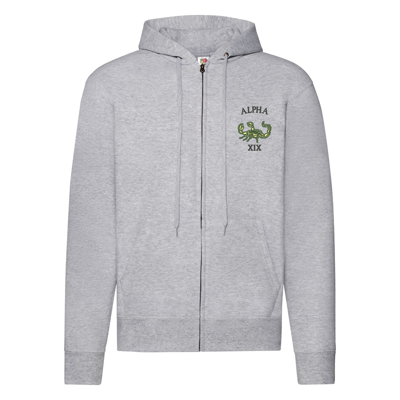Green Howards Alpha Company Zipped Hoodie