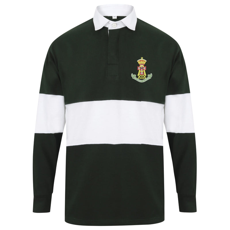 Green Howards Long Sleeve Panelled Rugby Shirt