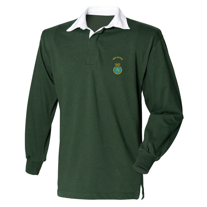 HMS Active Long Sleeve Rugby Shirt