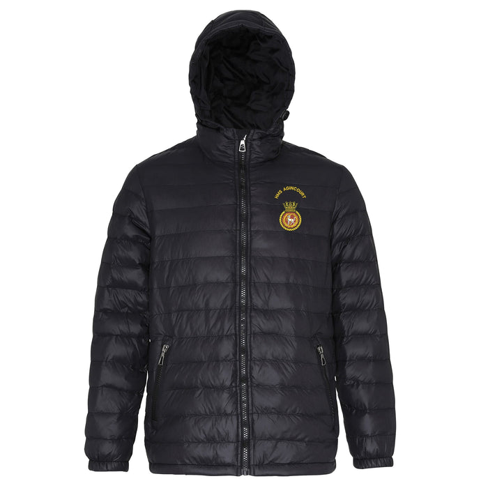HMS Agincourt Hooded Contrast Padded Jacket