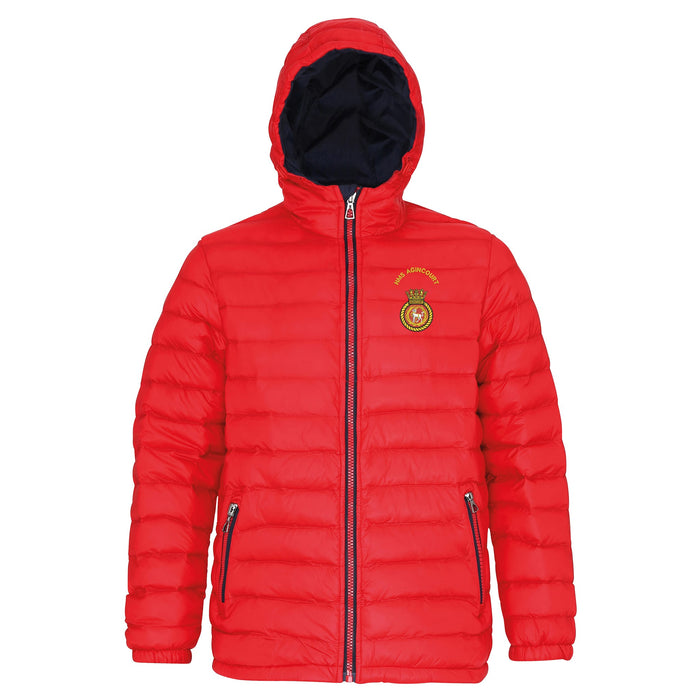 HMS Agincourt Hooded Contrast Padded Jacket