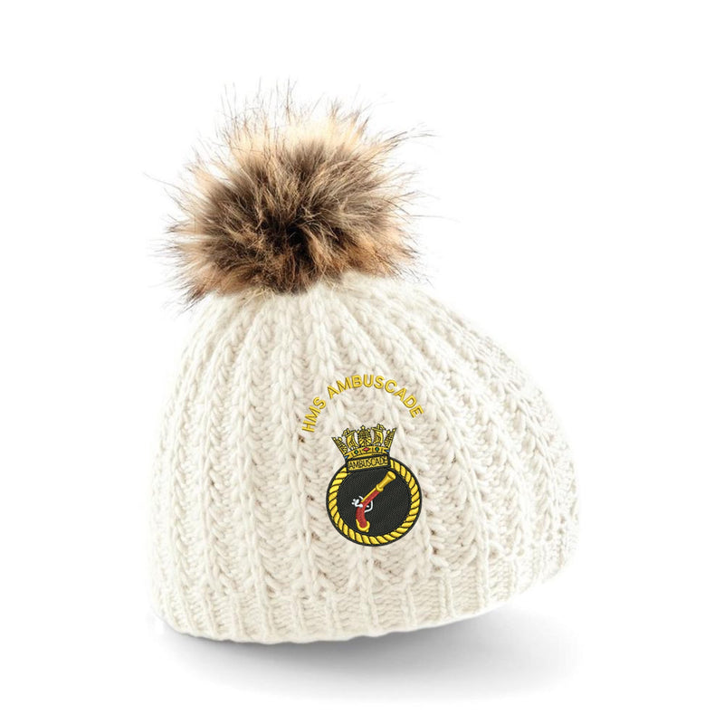 HMS Ambuscade Pom Pom Beanie Hat