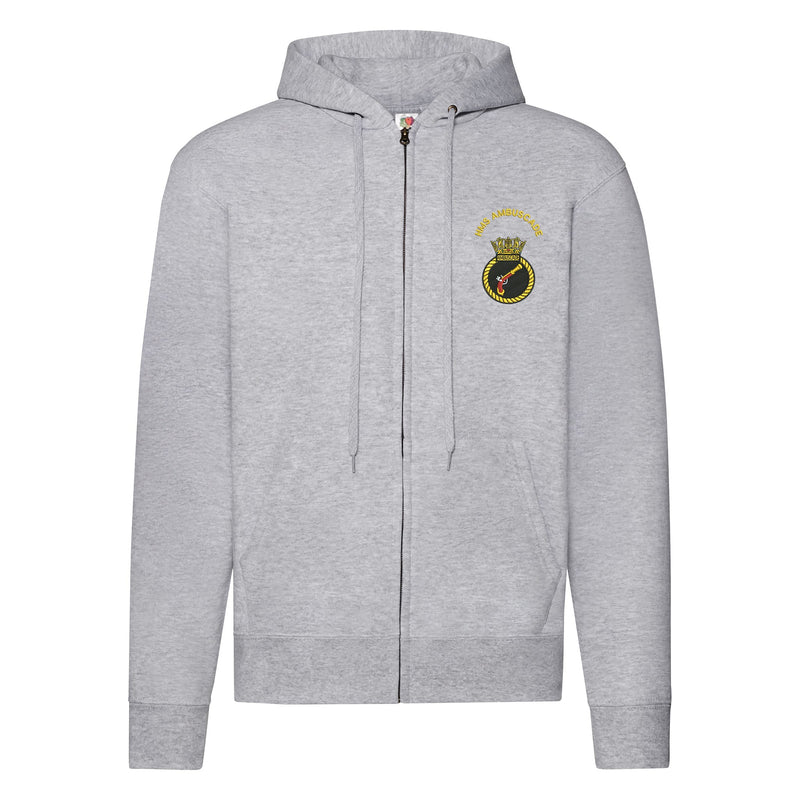 HMS Ambuscade Zipped Hoodie